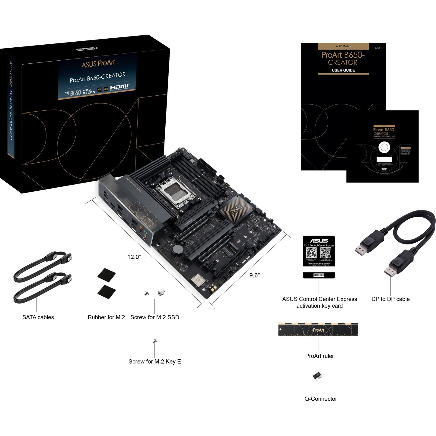 Carte mère ASUS PROART B650-CREATOR (AMD.AM5.DDR5.ATX)