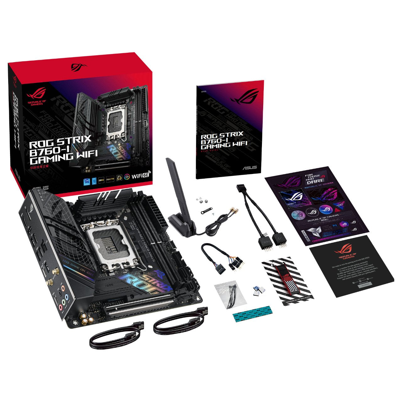 1700 ASUS MB ASUS ROG STRIX B760-I GAMING WIFI DDR5 ITX