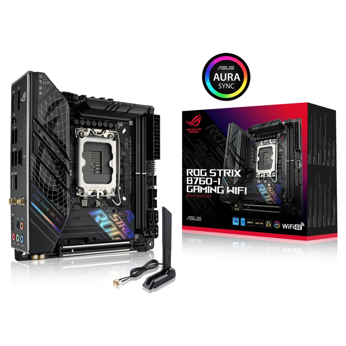 1700 ASUS MB ASUS ROG STRIX B760-I GAMING WIFI DDR5 ITX