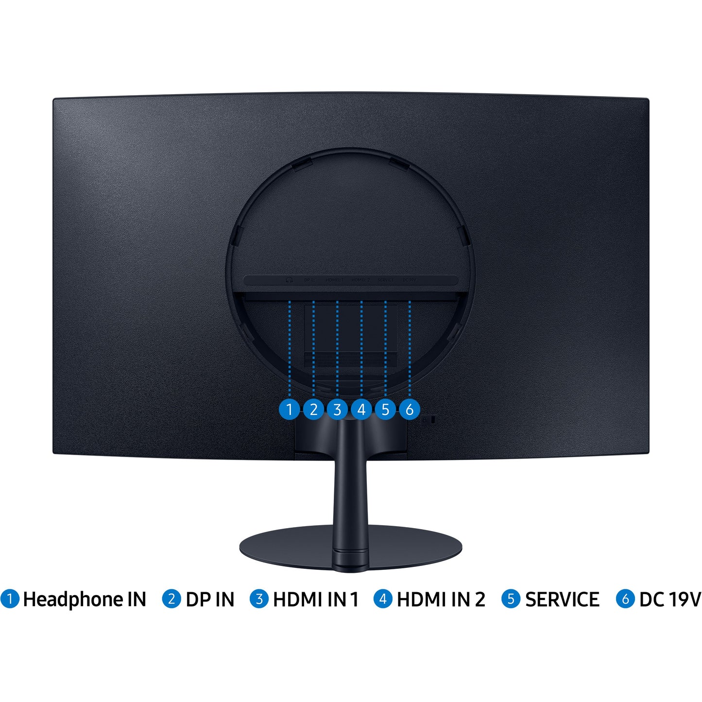 68cm/27'' (1920x1080) Samsung S27C390EAU 4ms 16:9 2xHDMI DisplayPort Lautsprecher Full HD Schwarz Dunkelblau/Grau