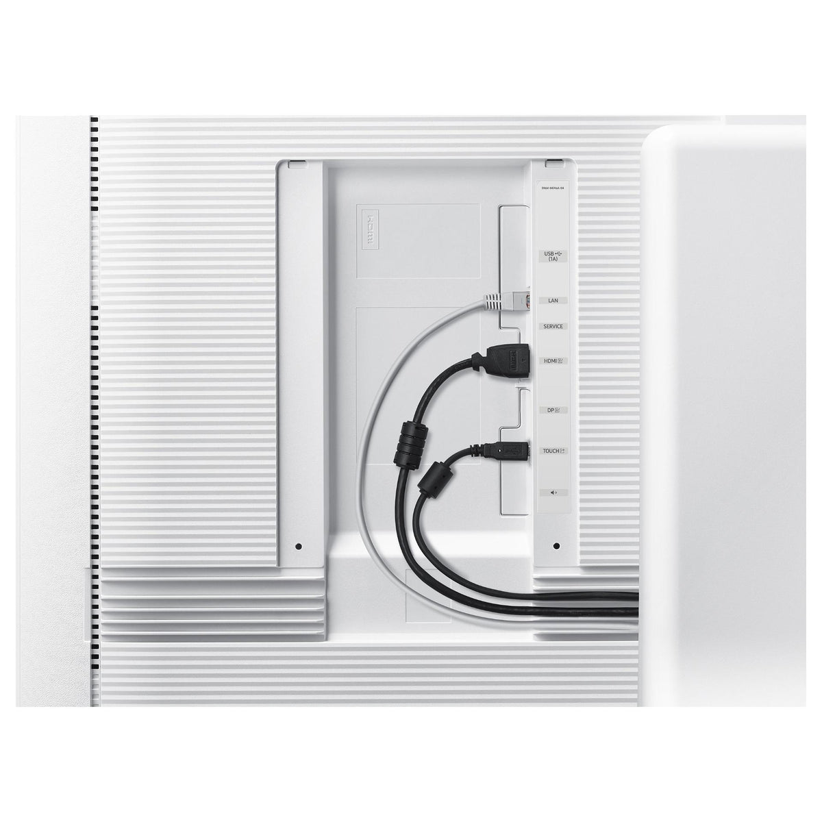 138,68cm/55'' (3840x2160) Samsung Flip Pro WM55B 16:9 LCD HDMI DP USB-C 2channel Speaker 4K UHD MultiTouch White Gray