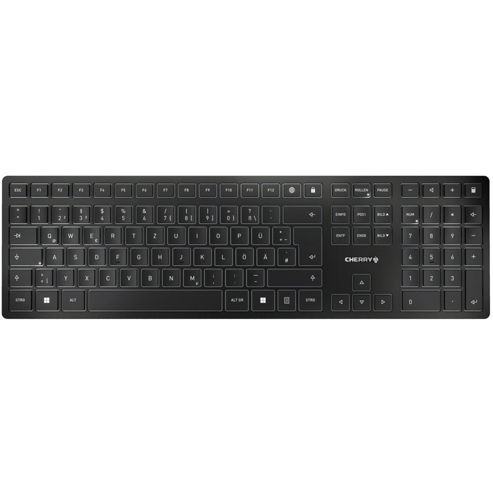 Cherry KW 9100 SLIM - Tastatur kabellos silber QWERTZ DE