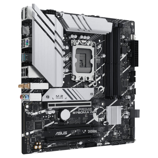 ASUS PRIME B760M-A WIFI S1700/DDR5/2xHDMI-1xDP/µATX Optional: 1x COM. 1x LPT