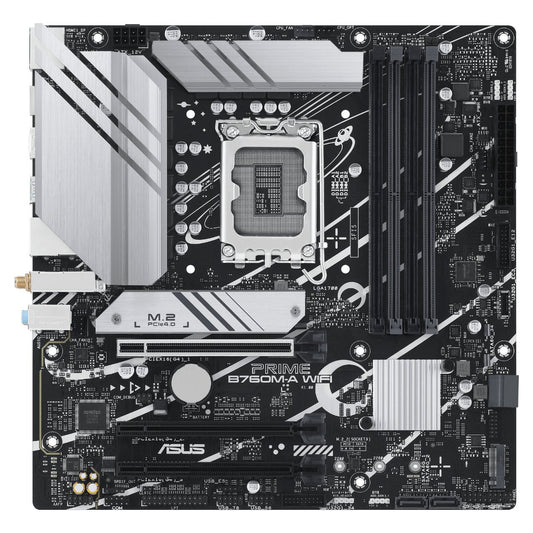 ASUS PRIME B760M-A WIFI S1700/DDR5/2xHDMI-1xDP/µATX Optional: 1x COM. 1x LPT