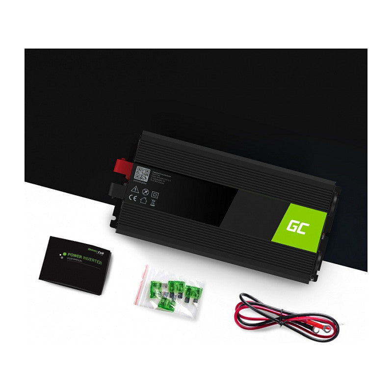Green Cell Spannungswandler Power Inverter 12V > 230V 3000/6000W