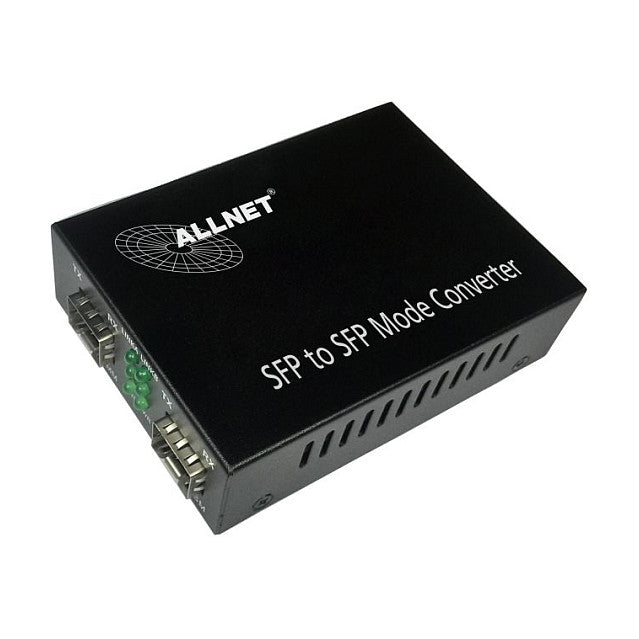 Z ALLNET Medienkonverter 1000BASE-SX/-LX auf 1000BASE-SX/-LX Single-/Multimode SFP Mini-GBIC Anschluss ALL-MC108G-SFP-SFP