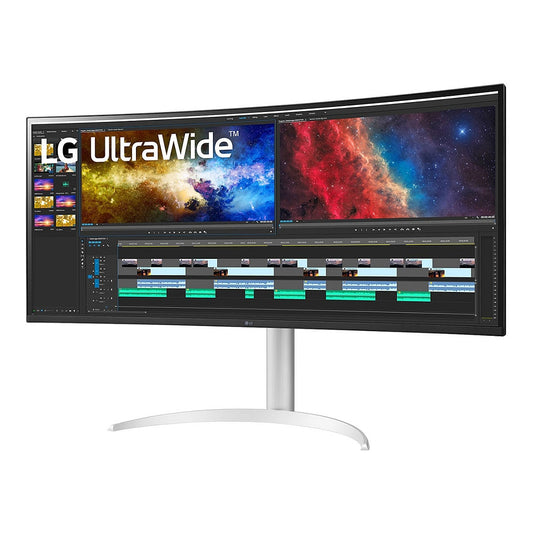 96,5cm/38" (3840x1600) LG UltraWide 38BQ85C-W 21:9 UWQHD IPS Curved 5ms 75Hz HDMI DP USB-C Speaker White