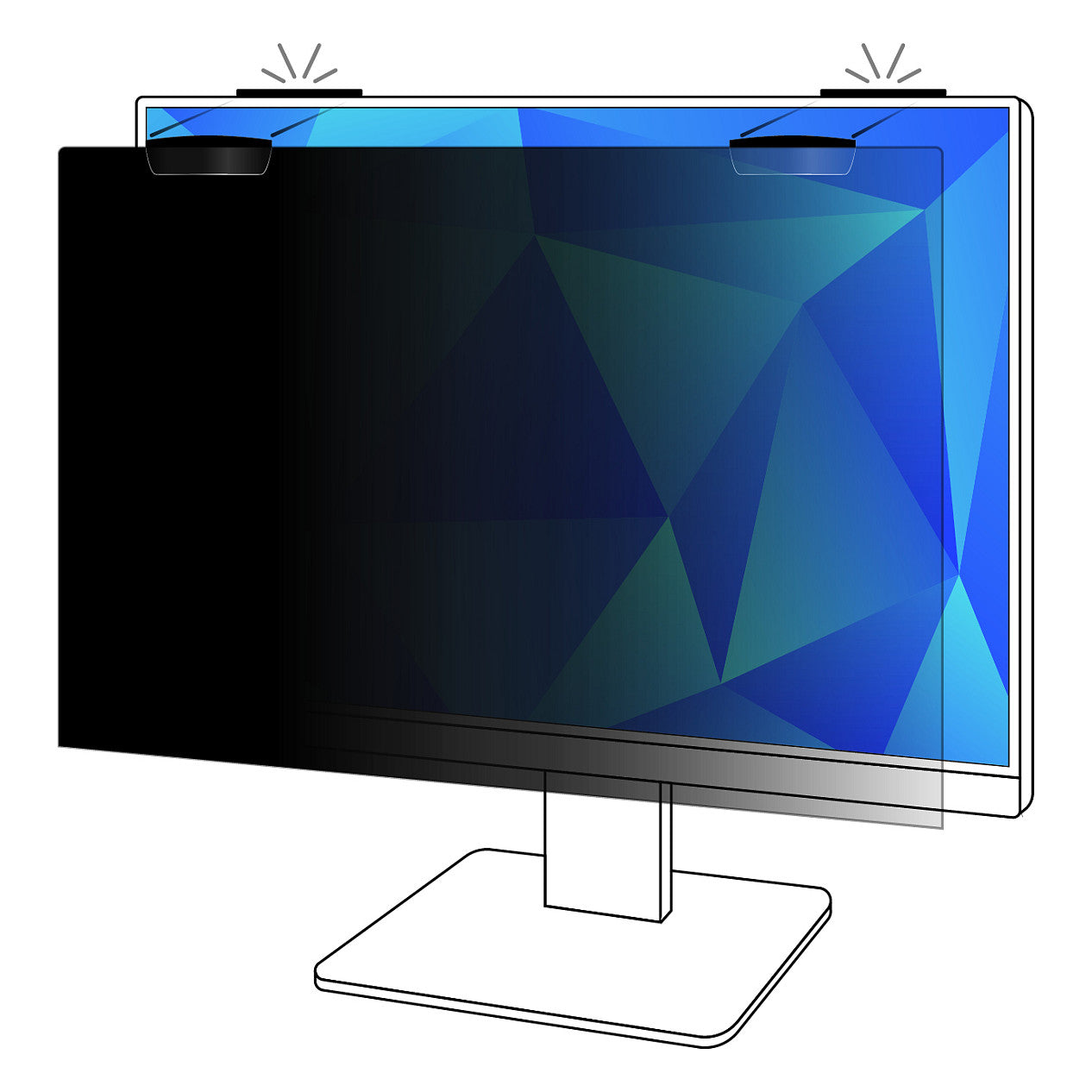 3M Privacy Filter - Blickschutzfilter für 27" Bildschirme entfernbar - magnetisch