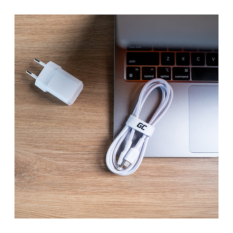 USB-C > Lightning (ST-ST) 1m Green Cell White