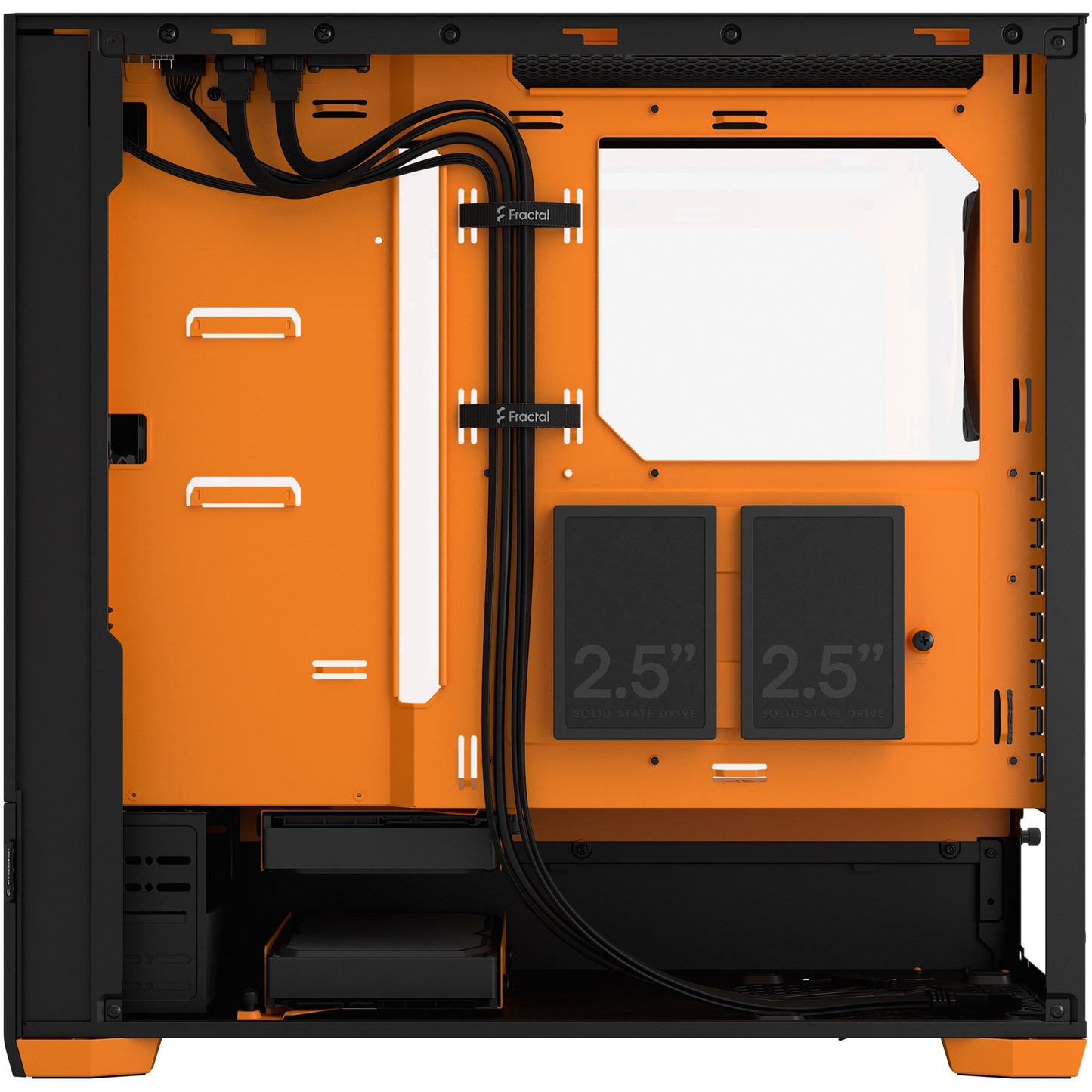 Midi Fractal Design Pop Air RGB Orange Core TG Clear Tint
