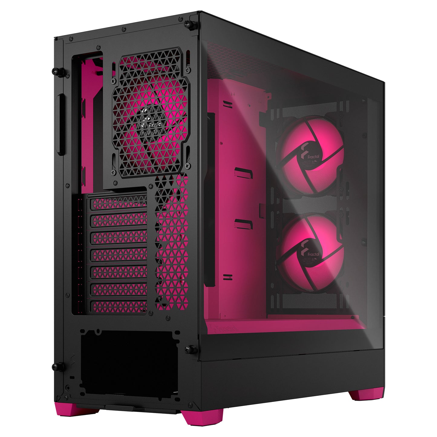 Tower Fractal Design Pop Air RGB Magenta Core TG Clear Tint