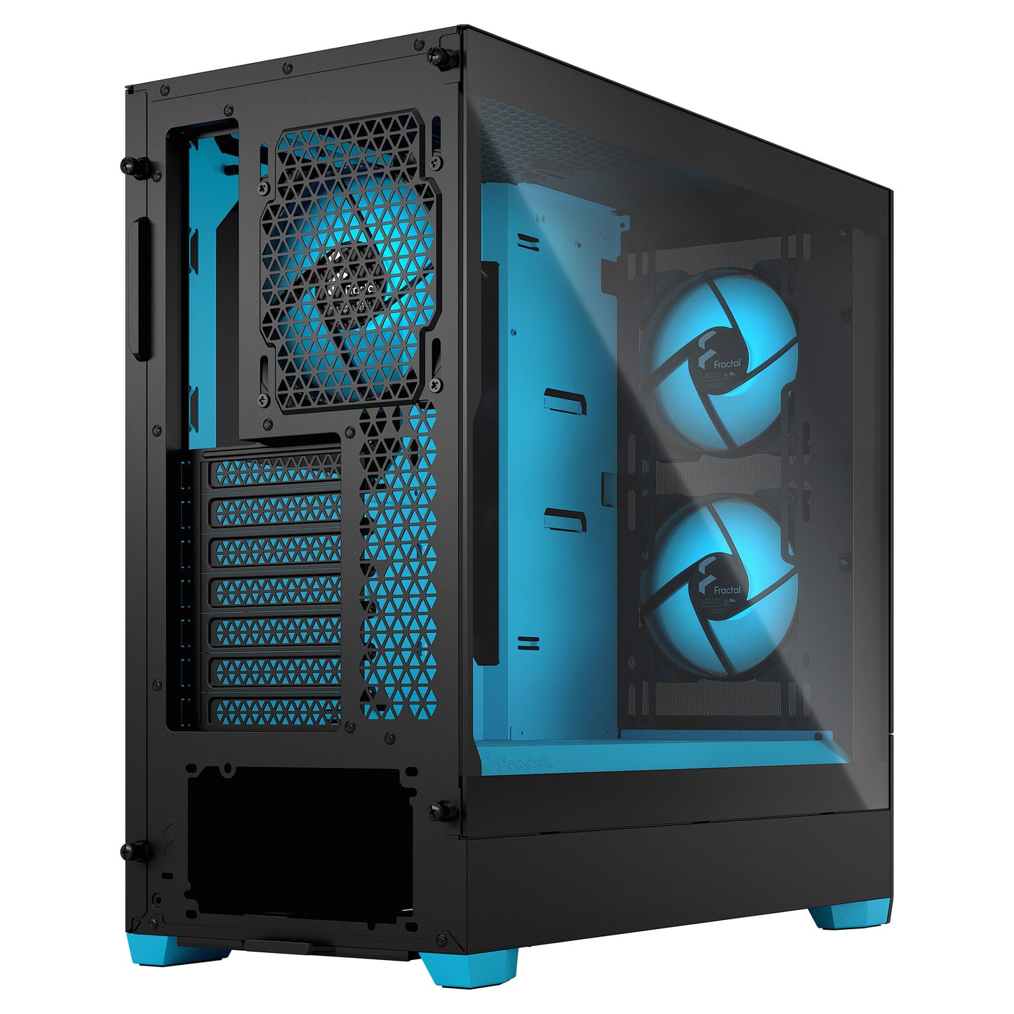 Tower Fractal Design Pop Air RGB Cyan Core TG Clear Tint