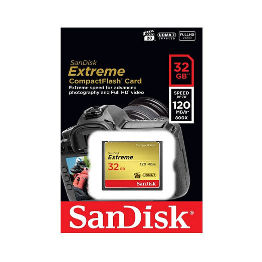 Card 32GB Sandisk Extreme CompactFlash Speicherkarte