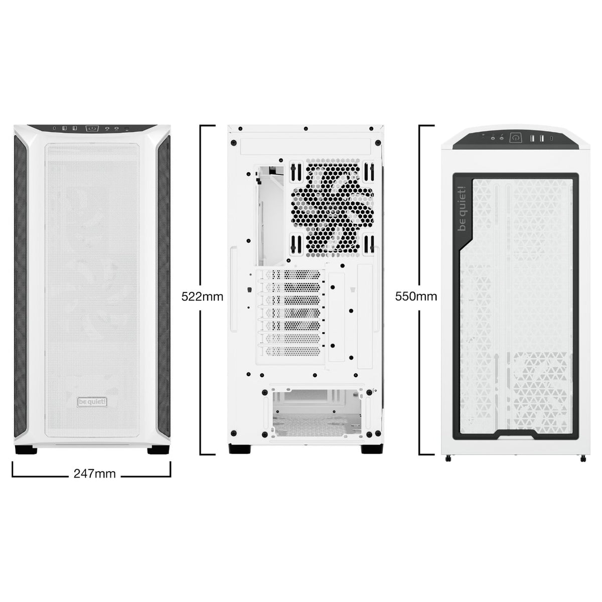 Midi be quiet! SHADOW BASE 800DX White