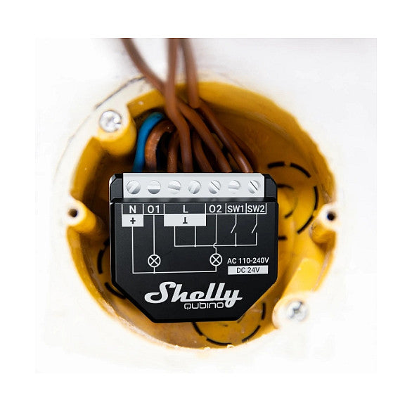 Shelly Relais "Wave 2PM" max. 16A 2 Kanäle Unterputz Messfunktion