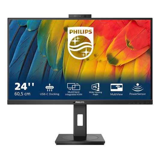 60,5cm/23,8" (1920x1080) Philips 24B1U5301H 16:9 FHD IPS 4ms 75Hz HDMI DP USB-C Speaker Black