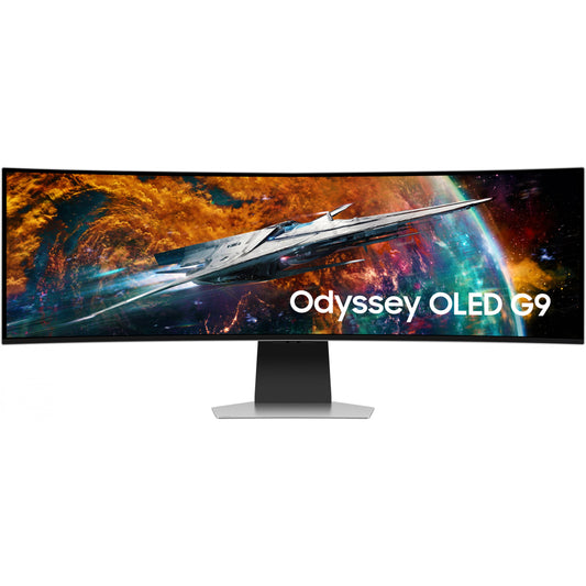 124cm/49" (5120x1440) Samsung Odyssey OLED G9 S49CG954SU UWQHD 240Hz curved 0,03ms 2xUSB-C MiniDP MicroHDMI HDMI LS Silver