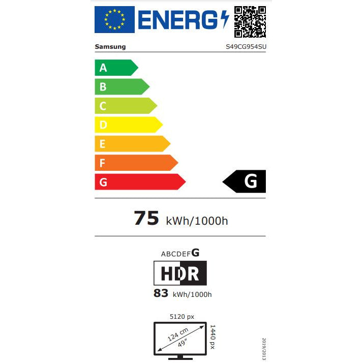 124cm/49" (5120x1440) Samsung Odyssey OLED G9 S49CG954SU UWQHD 240Hz curved 0,03ms 2xUSB-C MiniDP MicroHDMI HDMI LS Silver