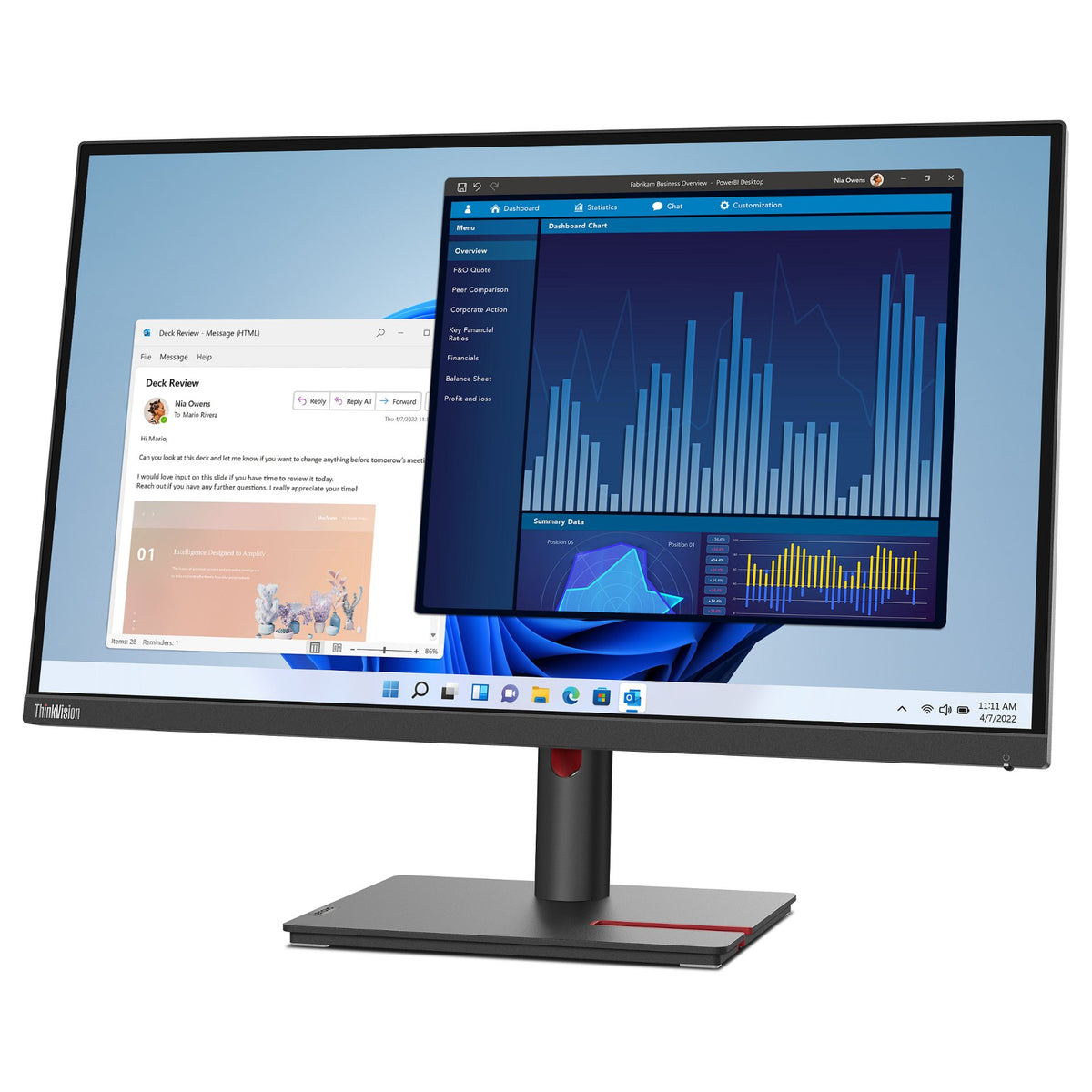 Lenovo ThinkVision T27p-30 (27") UHD HDMI/DP/USB-C/DOC