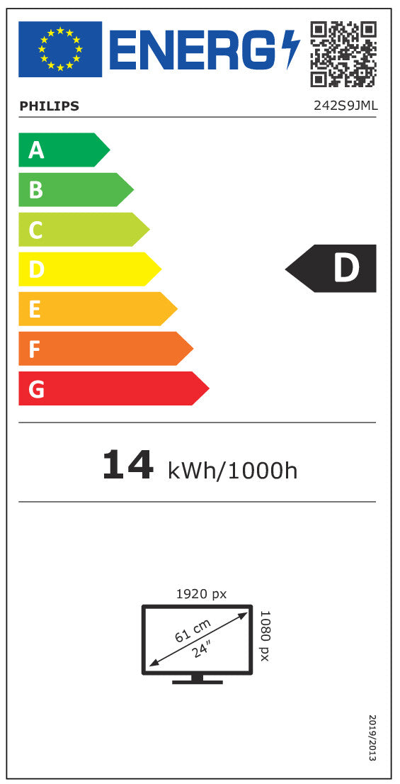 Philips 60.5cm (23.8") 242S9JML 16:09 DVI+HDMI+DP+USB VA