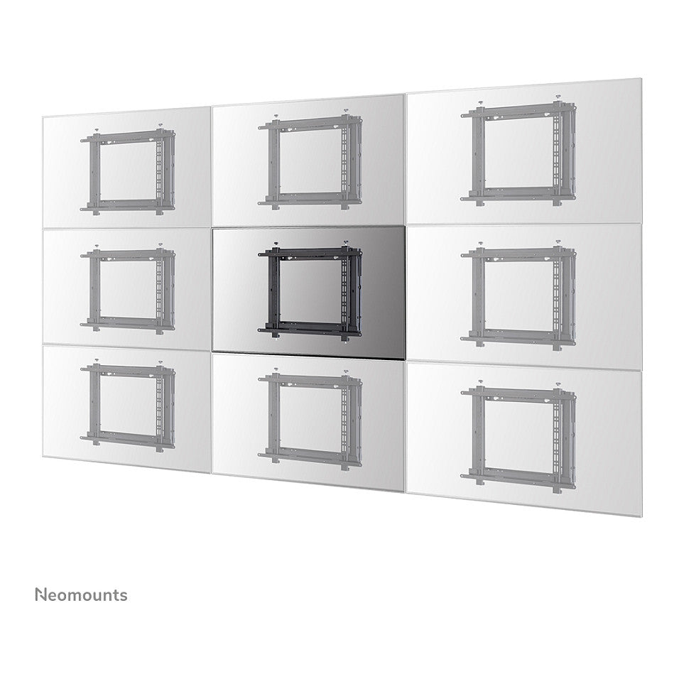 Neomounts WL95-800BL1 Push-to-Pop-Out Videowall-Wandhalterung für 42-70" Bildschirme - Schwarz