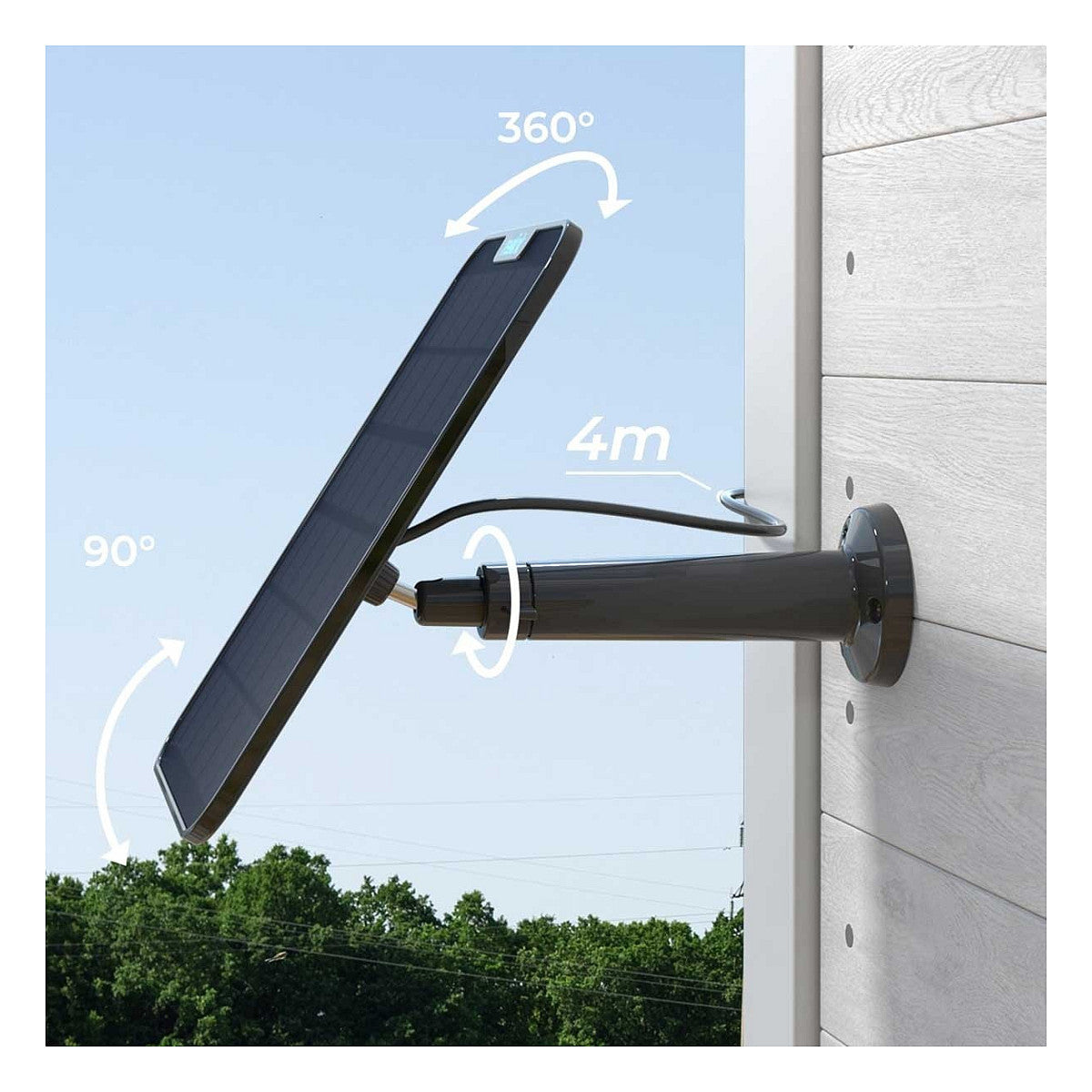 Reolink Schwarzes 6W Solarpanel