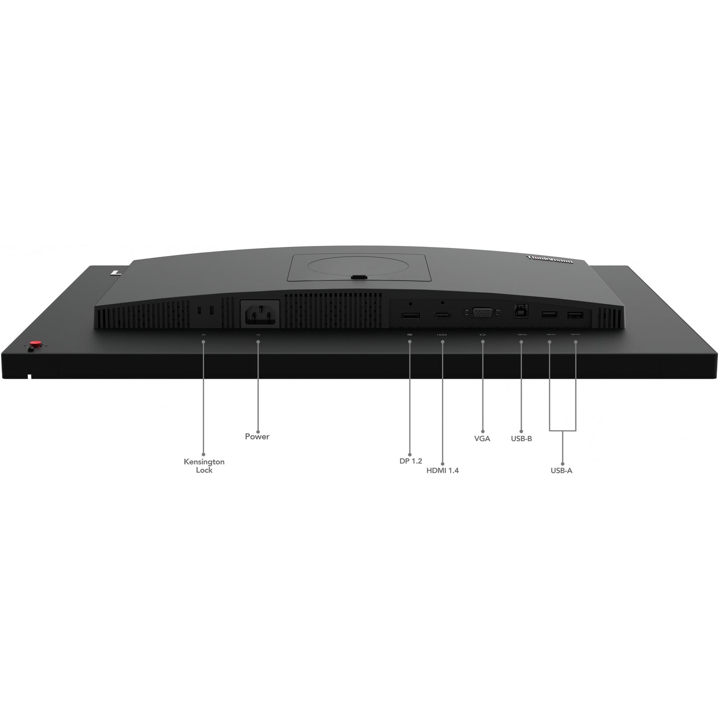 61cm/24" (1920x1080) Lenovo ThinkVision T24v-30 16:9 FHD IPS 75Hz 4ms HDMI VGA DP Speaker Webcam Black