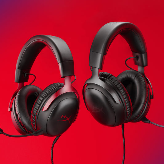 HP HyperX Cloud III Gaming Headset/7.1 Sound/DTS Headphone:X/Spatial Sound/Over-Ear - schwarz/rot