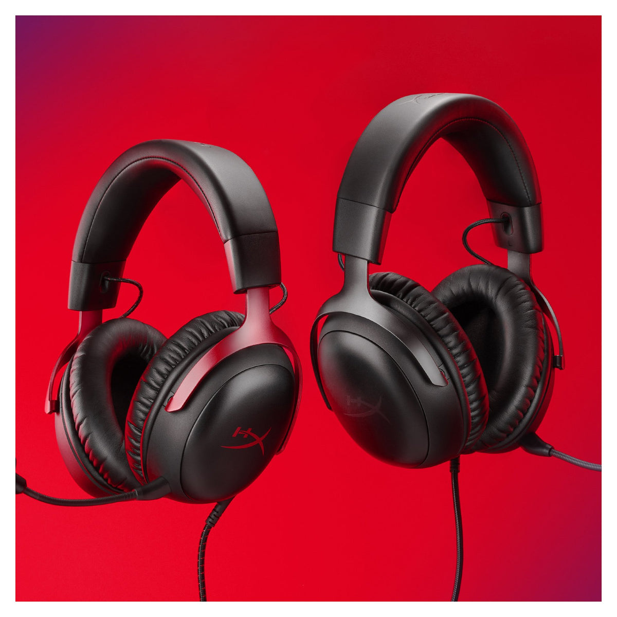 HP HyperX Cloud III Gaming Headset/7.1 Sound/DTS Headphone:X/Spatial Sound/Over-Ear - schwarz/rot