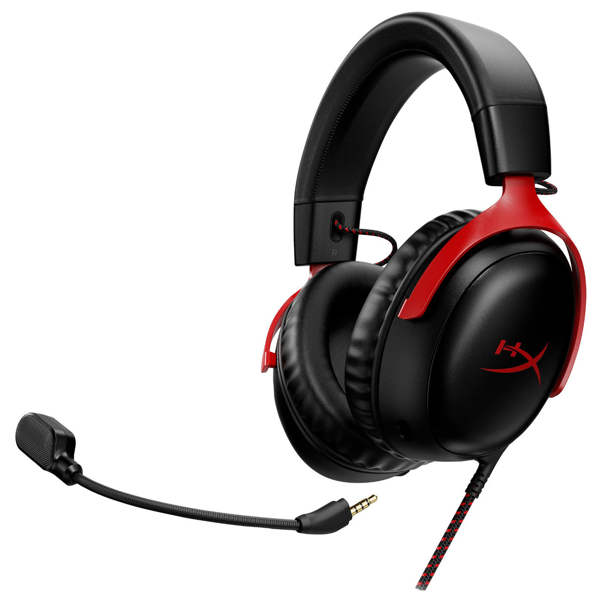 HP HyperX Cloud III Gaming Headset/7.1 Sound/DTS Headphone:X/Spatial Sound/Over-Ear - schwarz/rot