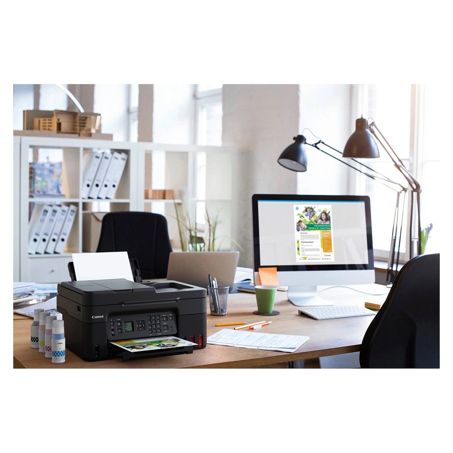 T Canon PIXMA G4570 Megatank Tintenstrahldrucker 4in1 WLAN ADF