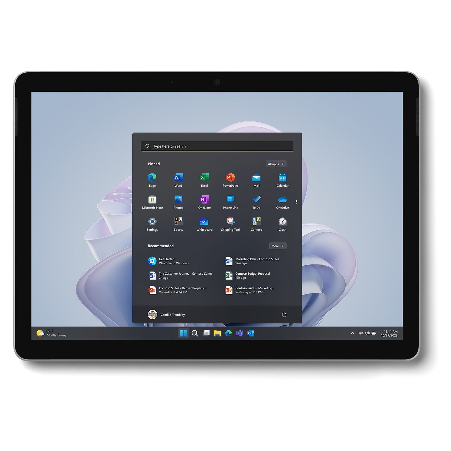 Microsoft Surface Go4 64GB (Intel N200/8GB ) Platinum W11PRO