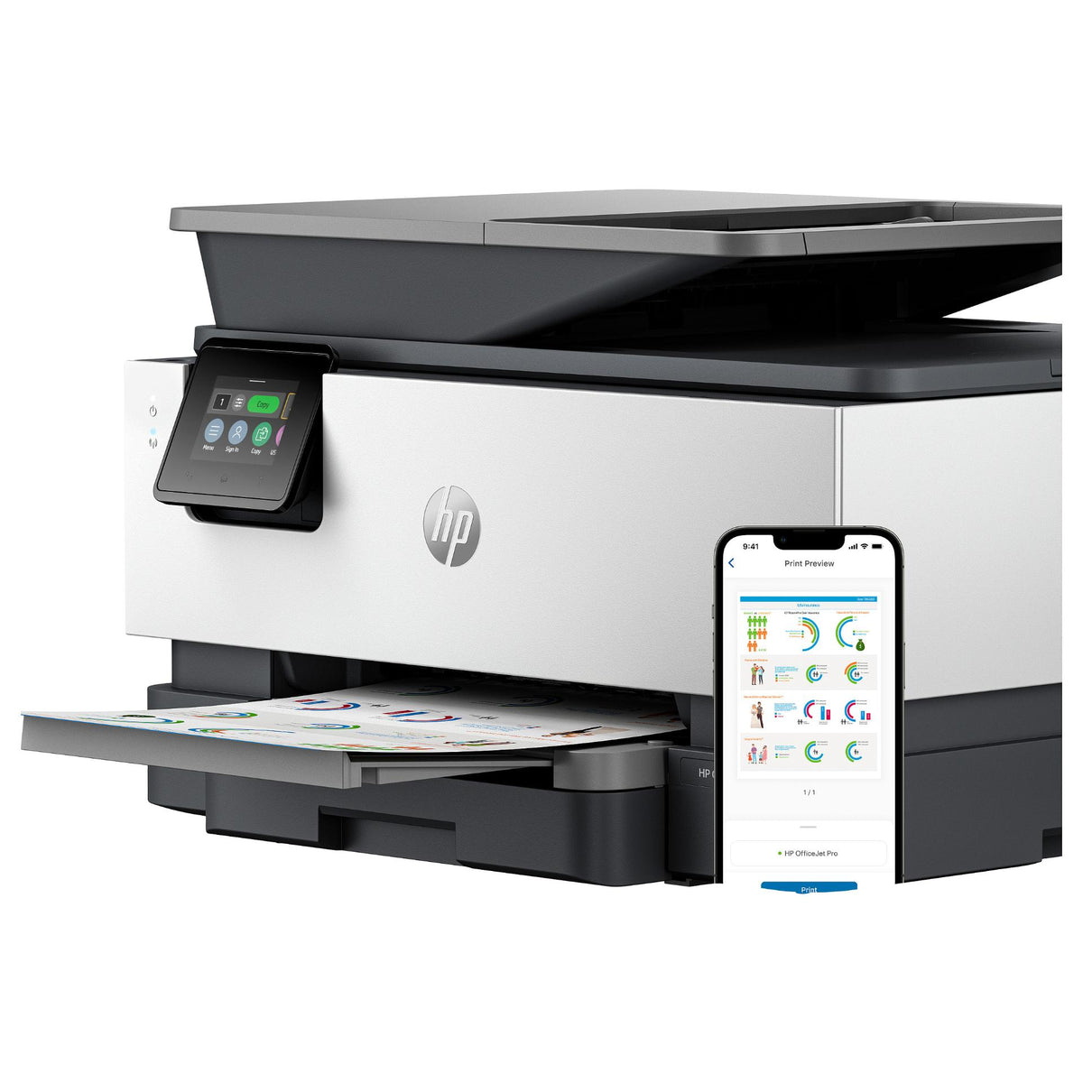 HP OfficeJet Pro 9120b Tinte-Multifunktionsdrucker 4in1 A4 LAN WLAN ADF Duplex