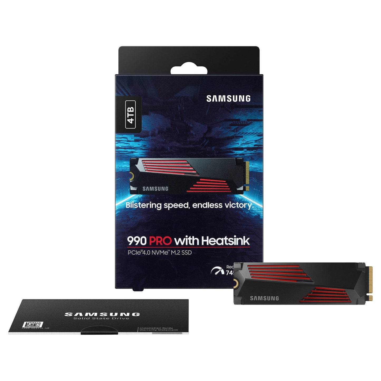 M.2 4TB Samsung 990 PRO Heatsink NVMe PCIe 4.0 x 4 retail