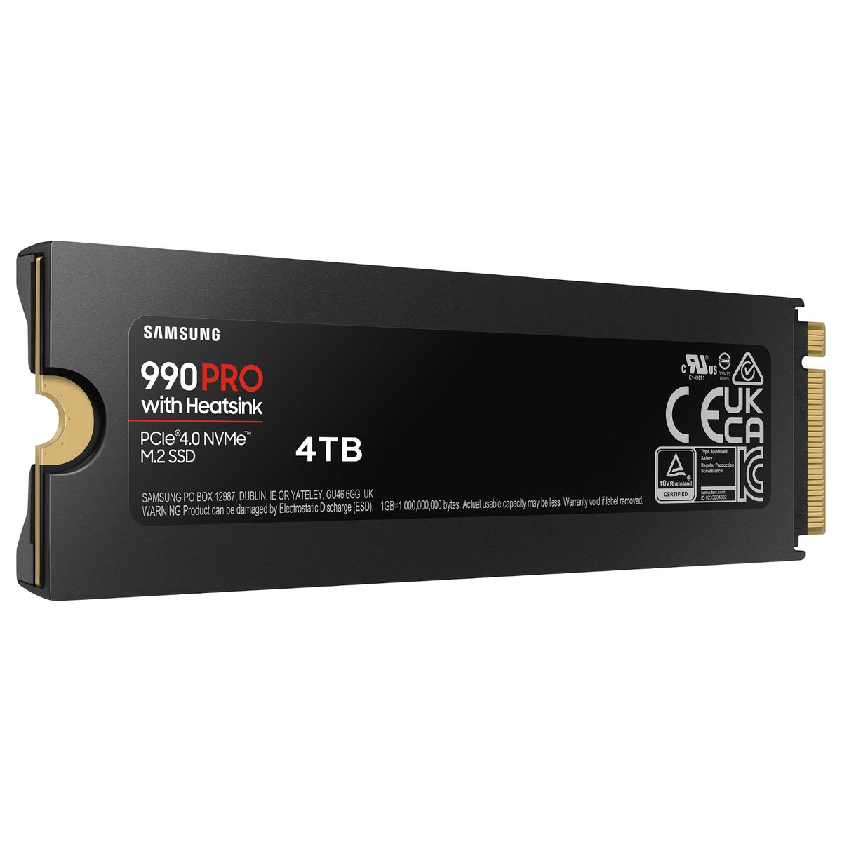 M.2 4TB Samsung 990 PRO Heatsink NVMe PCIe 4.0 x 4 retail