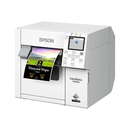 Epson CW-C4000e (mk) Desktop-Farbetikettendrucker mit mattschwarzer Tinte