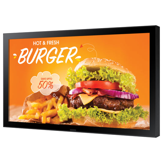 61cm/24" (1920x1080) Samsung LH24OHBEBGBXEN 16:9 FHD IPS Outdoor 14ms 24/7 USB HDMI LAN 24%Haze Tizen Black