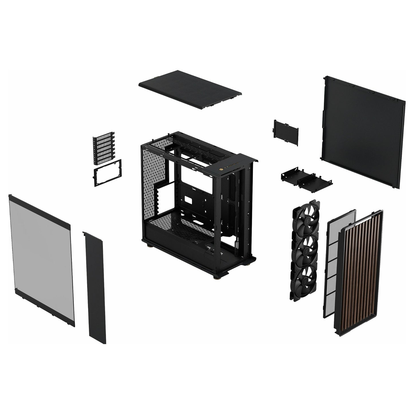 Midi Fractal Design North XL Charcoal Black TG Dark