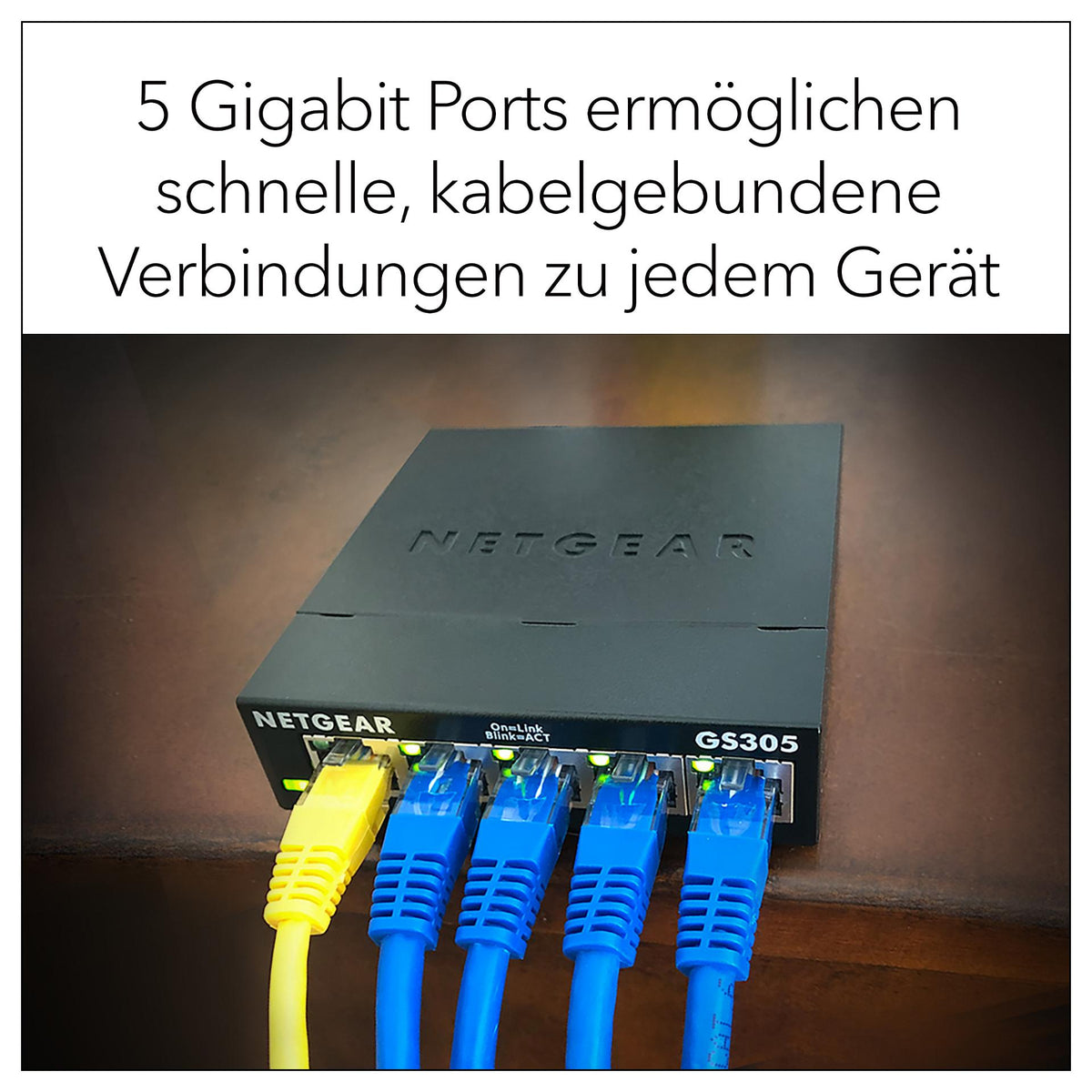 5P Netgear GS305 RM