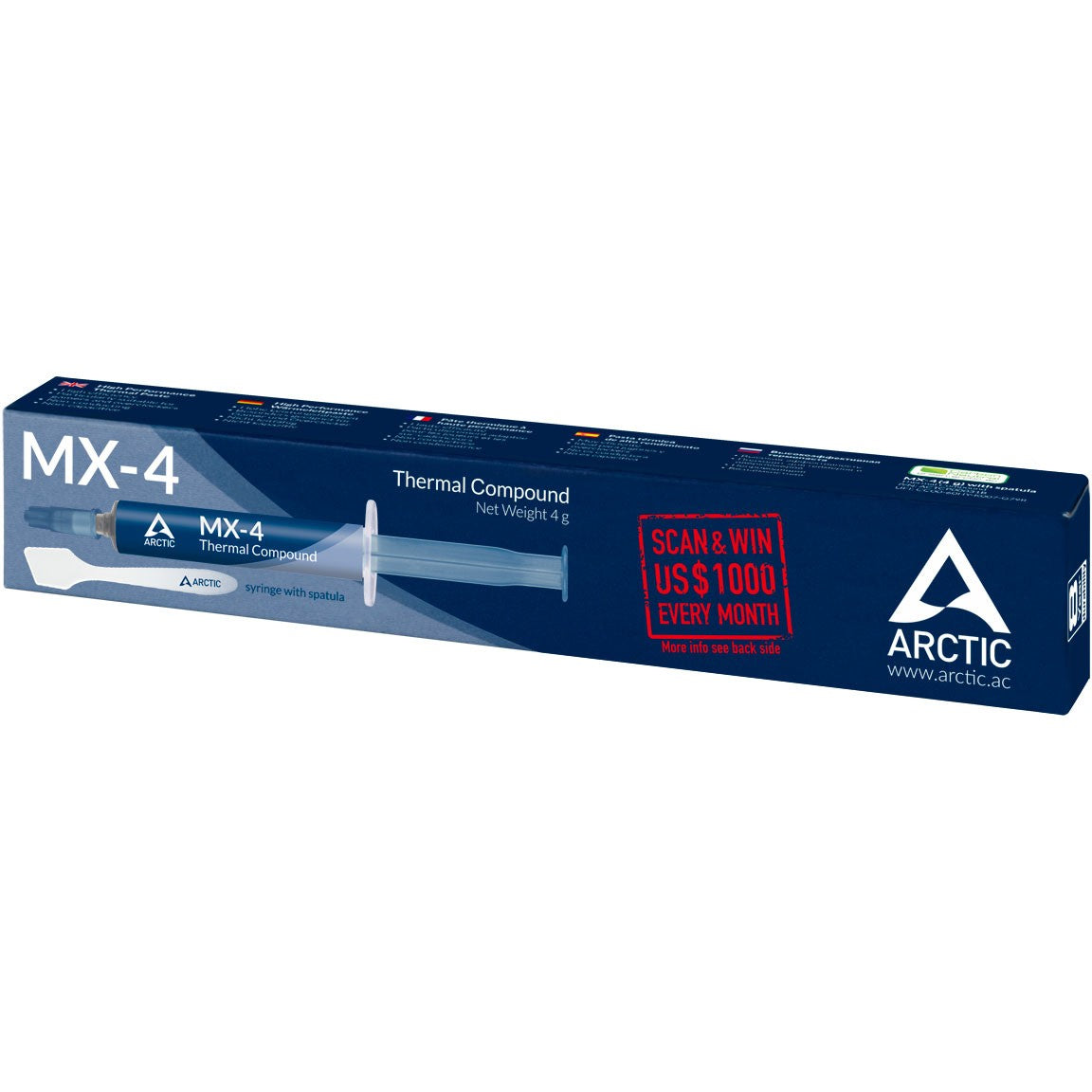 K Zubehör Arctic MX-4 High Performance Wärmeleitpaste mit Spachtel 4 g
