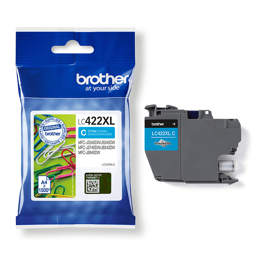 Brother LC422XLC HY Ink Cartridge For BH19M/B Compatible with MFC-J5340DW MFC-J5740DW MFC-J6540DW MFC-J6940DW 1500 pages