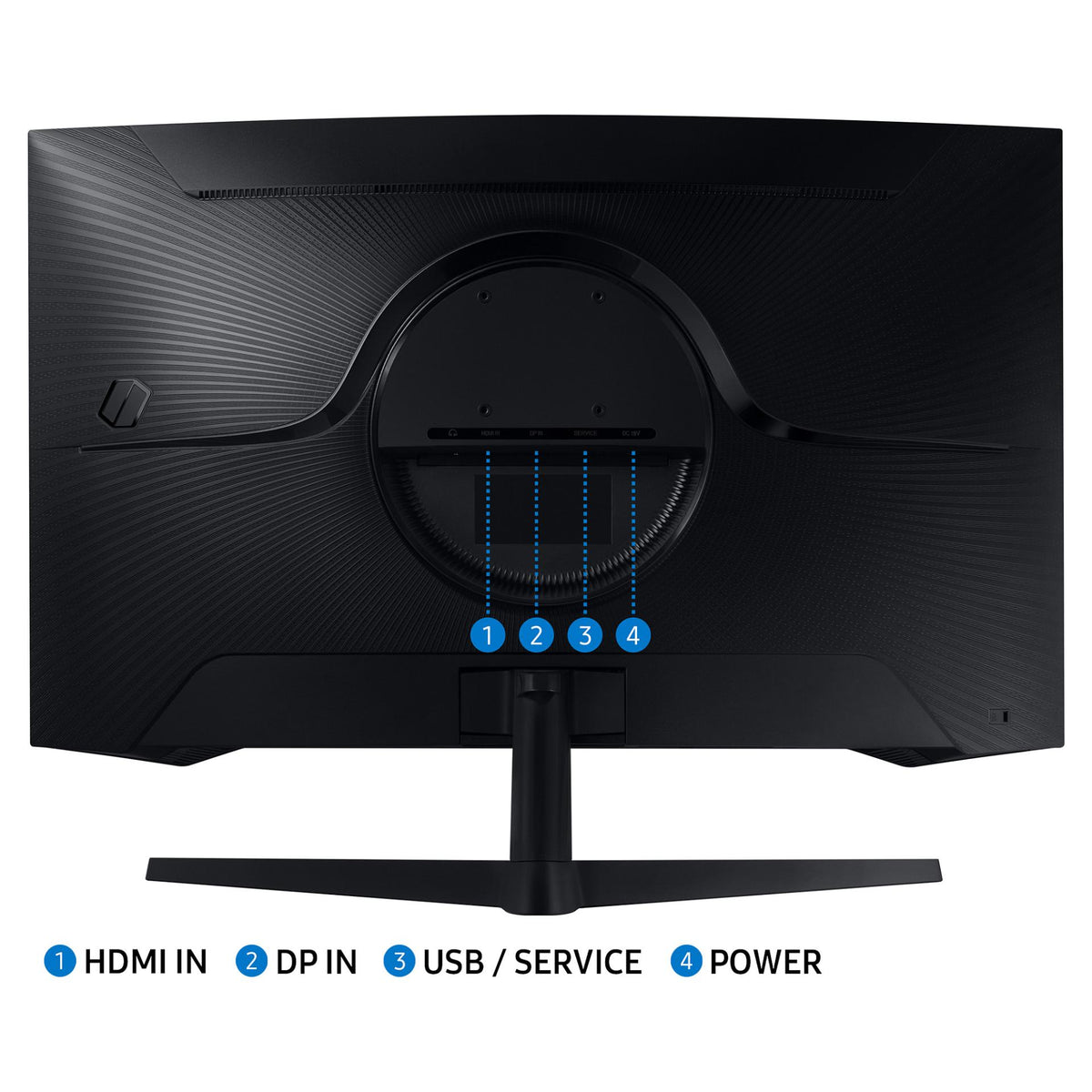 81,3cm/32" (2560x1440) Samsung Odyssey G5 S32CG552EU 16:9 QHD HDR10 Curved 1ms 165Hz HDMI DP Black