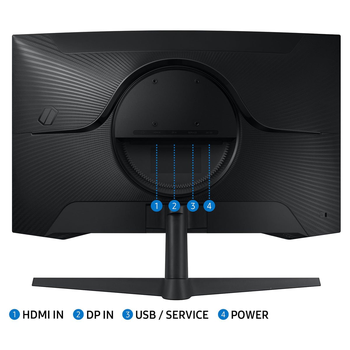 68,6cm/27" (2560x1440) Samsung Odyssey G5 S27CG552EU 16:9 QHD Curved 1ms 165Hz HDR10 HDMI DP Black