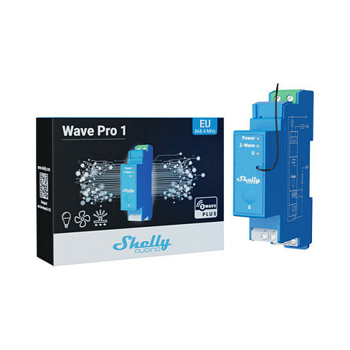 Shelly Relais "Wave Pro 1" max 16A Z-Wave DIN-Rail