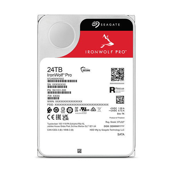 24TB Seagate IronWolf Pro ST24000NT002 7200RPM 512MB