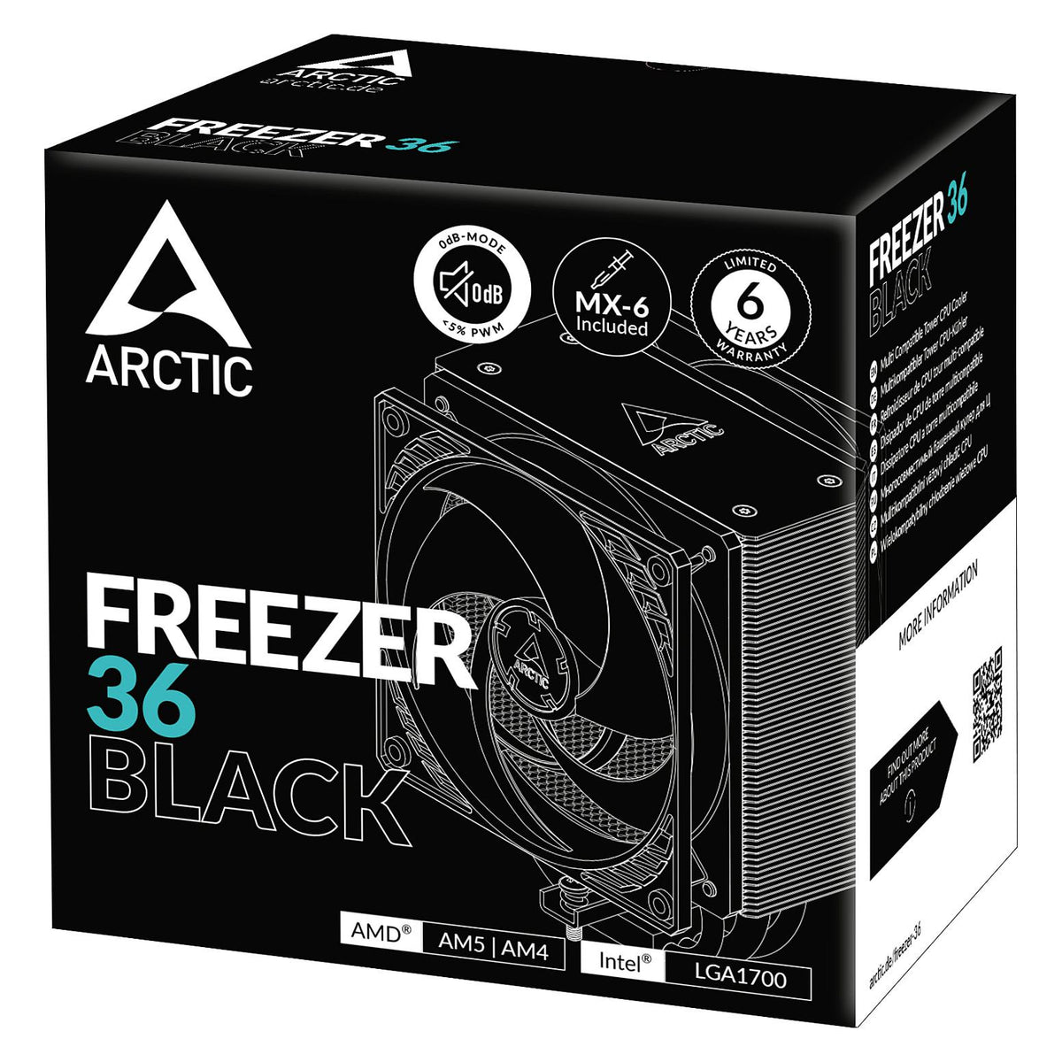 K Cooler Arctic Freezer 36 Black