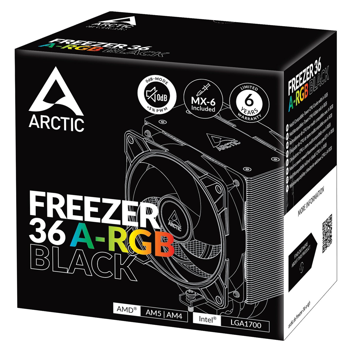 K Cooler Arctic Freezer 36 A-RGB Black