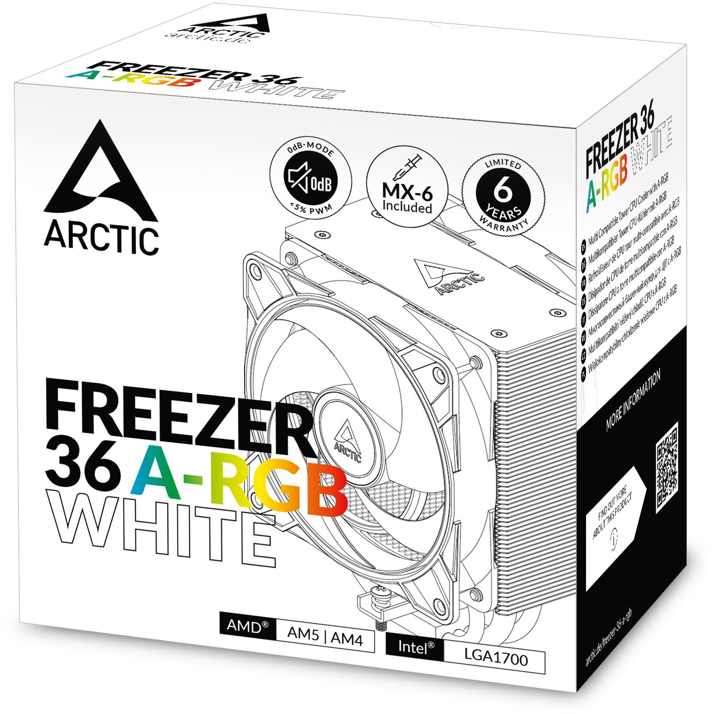 K Cooler Arctic Freezer 36 A-RGB White
