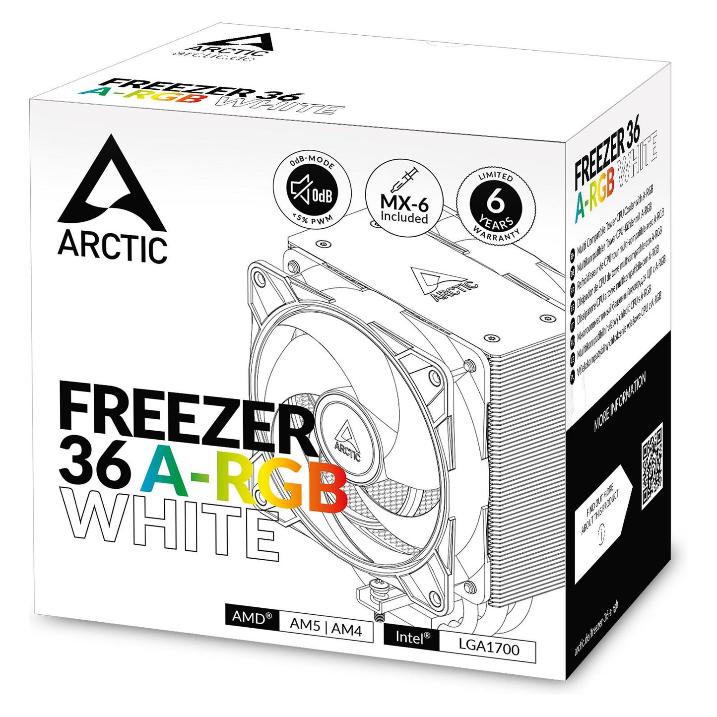 K Cooler Arctic Freezer 36 A-RGB White