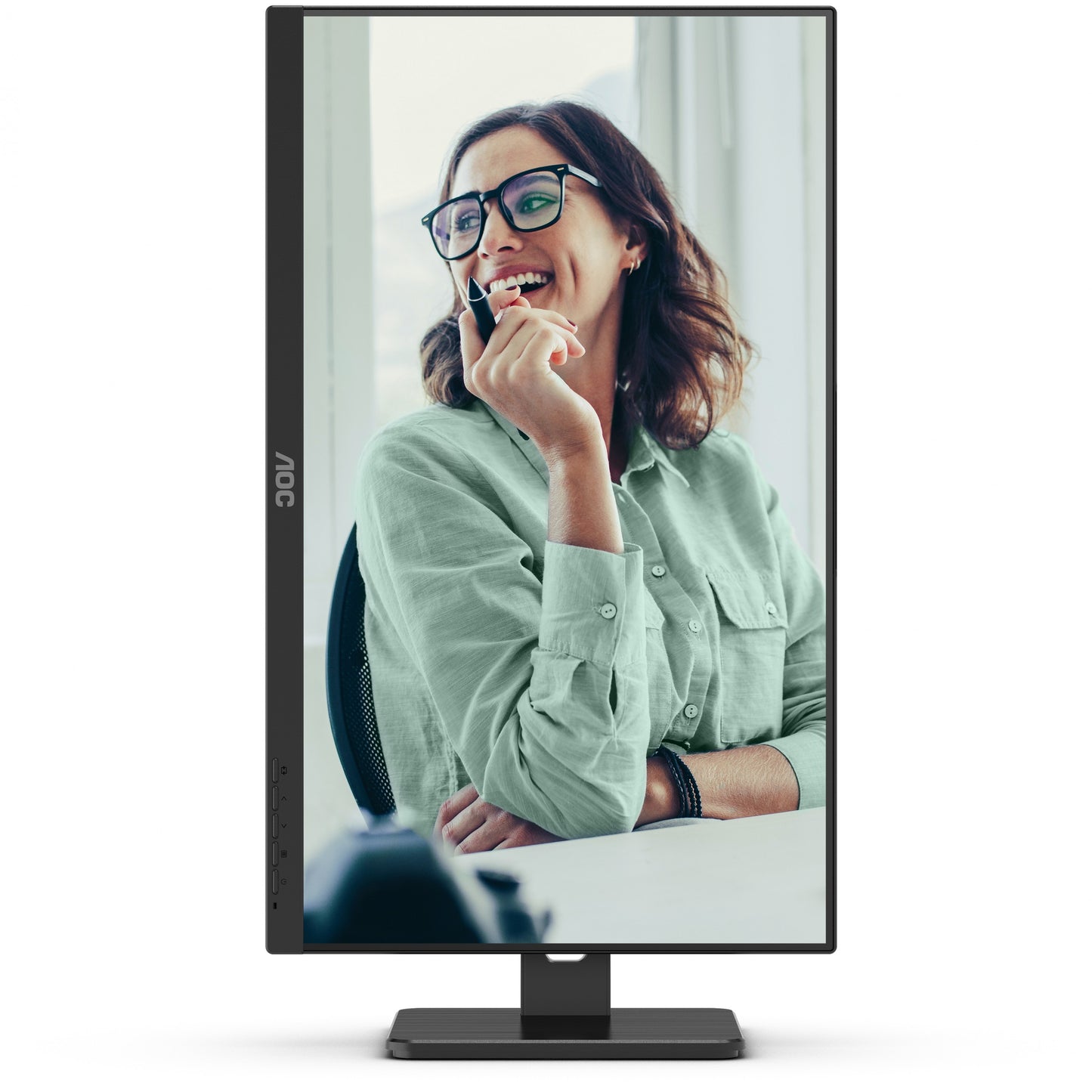61cm/24" (1920x1080) AOC Pro-line 24P3CV 16:9 FHD IPS 4ms 75Hz HDMI DP USB-C Speaker Pivot Black